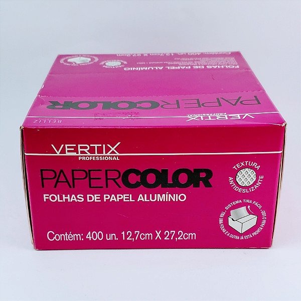 FOLHA PAPEL ALUMINIO CORT.400PCS VERTIX